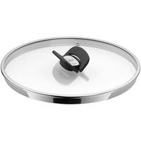 TOPFDECKEL  - Edelstahlfarben/Schwarz, Design, Glas/Kunststoff - WMF