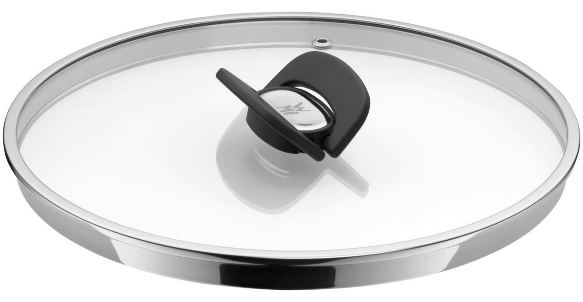 TOPFDECKEL  - Edelstahlfarben/Schwarz, Design, Glas/Kunststoff - WMF
