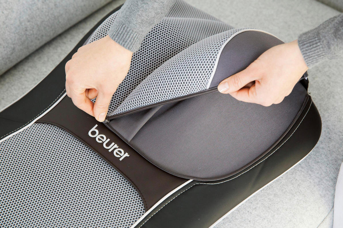 MASSAGESITZAUFLAGE - Grau, Basics (25,5/47,5/82cm) - Beurer