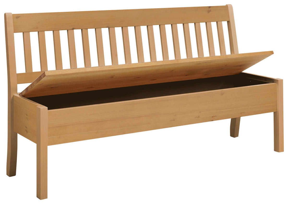 SITZBANK 169/93/58 cm Laugenfarbig Kiefer massiv  - Laugenfarbig, ROMANTIK / LANDHAUS, Holz (169/93/58cm) - Boxxx
