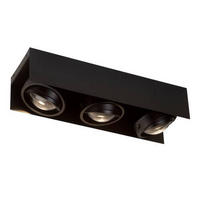 LED-DECKENLEUCHTE - Schwarz, Design, Metall (17/13/67,5cm)