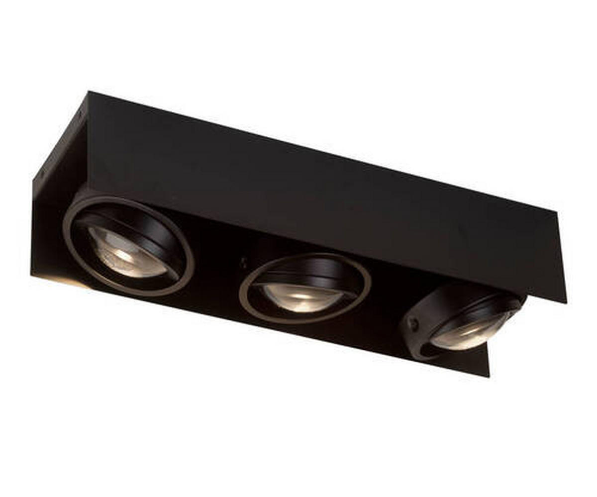 LED-DECKENLEUCHTE - Schwarz, Design, Metall (17/13/67,5cm)