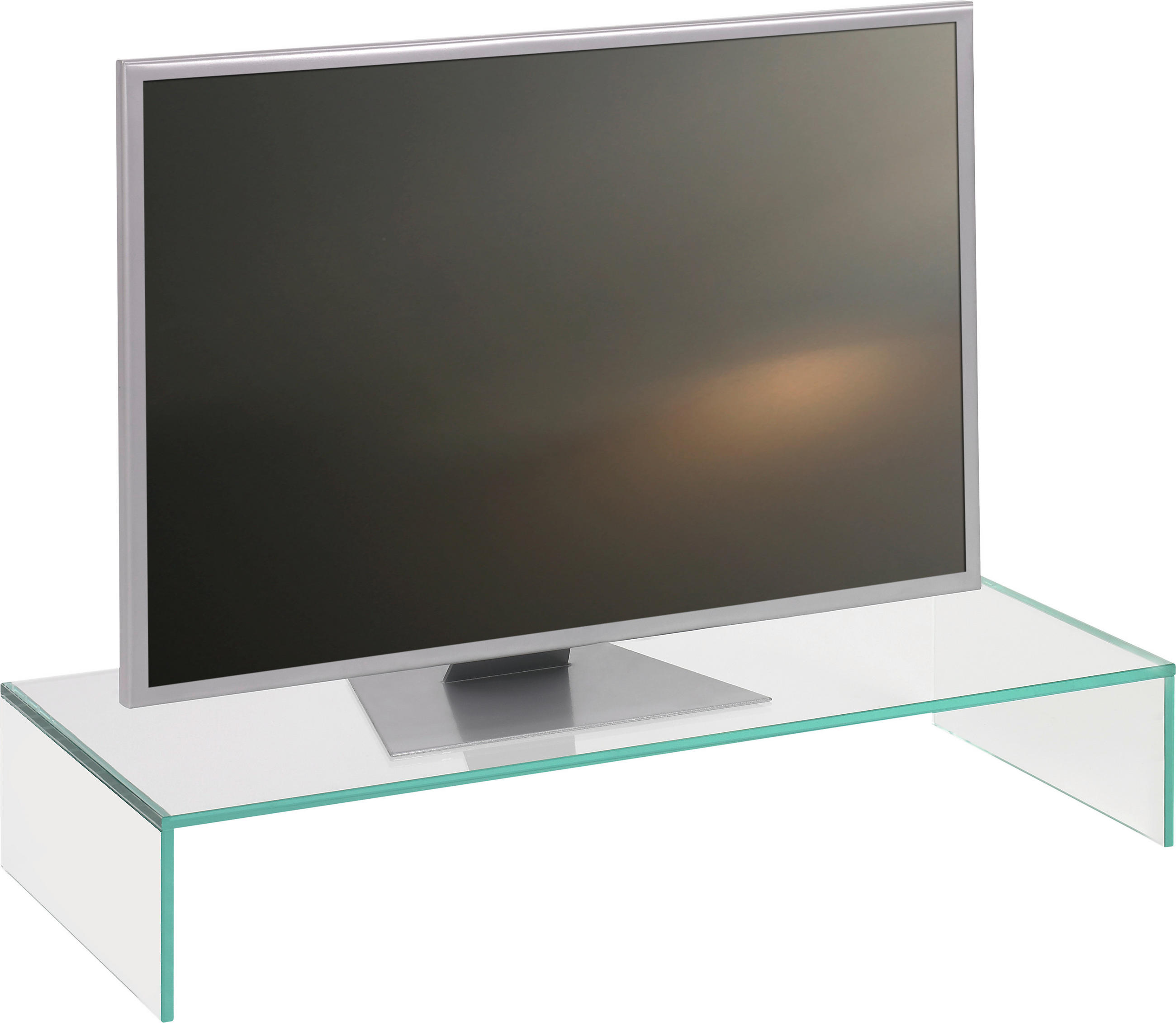 TV-AUFSATZ  Glas  Klar  - Klar, Design, Glas (80/14/35cm) - Xora