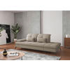 RÉCAMIERE in Flachgewebe Taupe  - Taupe/Schwarz, Konventionell, Textil/Metall (231/90/122cm) - Sit & More