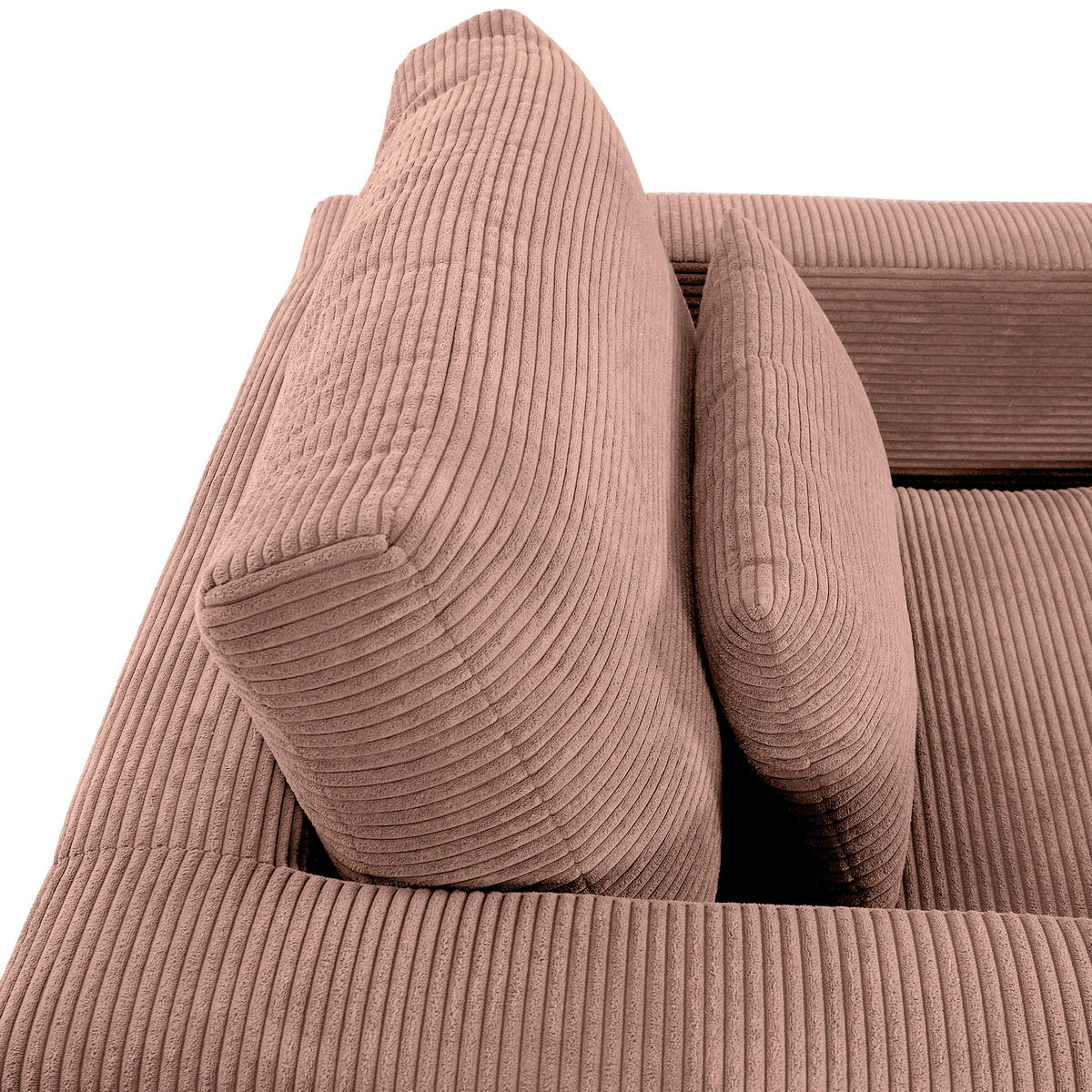 XXL-FÅTÖLJ i textil gammelrosa  - svart/gammelrosa, Romantik / Lanthus, textil/plast (120/67/140cm) - MID.YOU