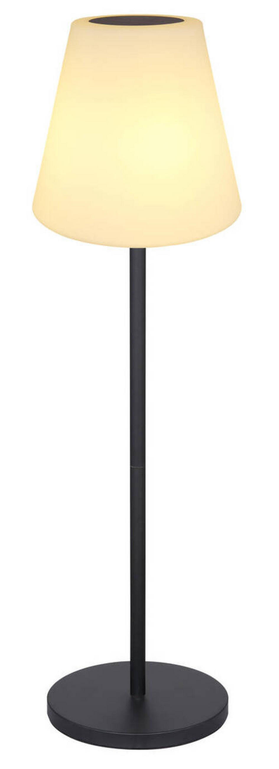 SOLCELLSLAMPA - vit/opal, Basics, metall/plast (34/150cm) - Globo
