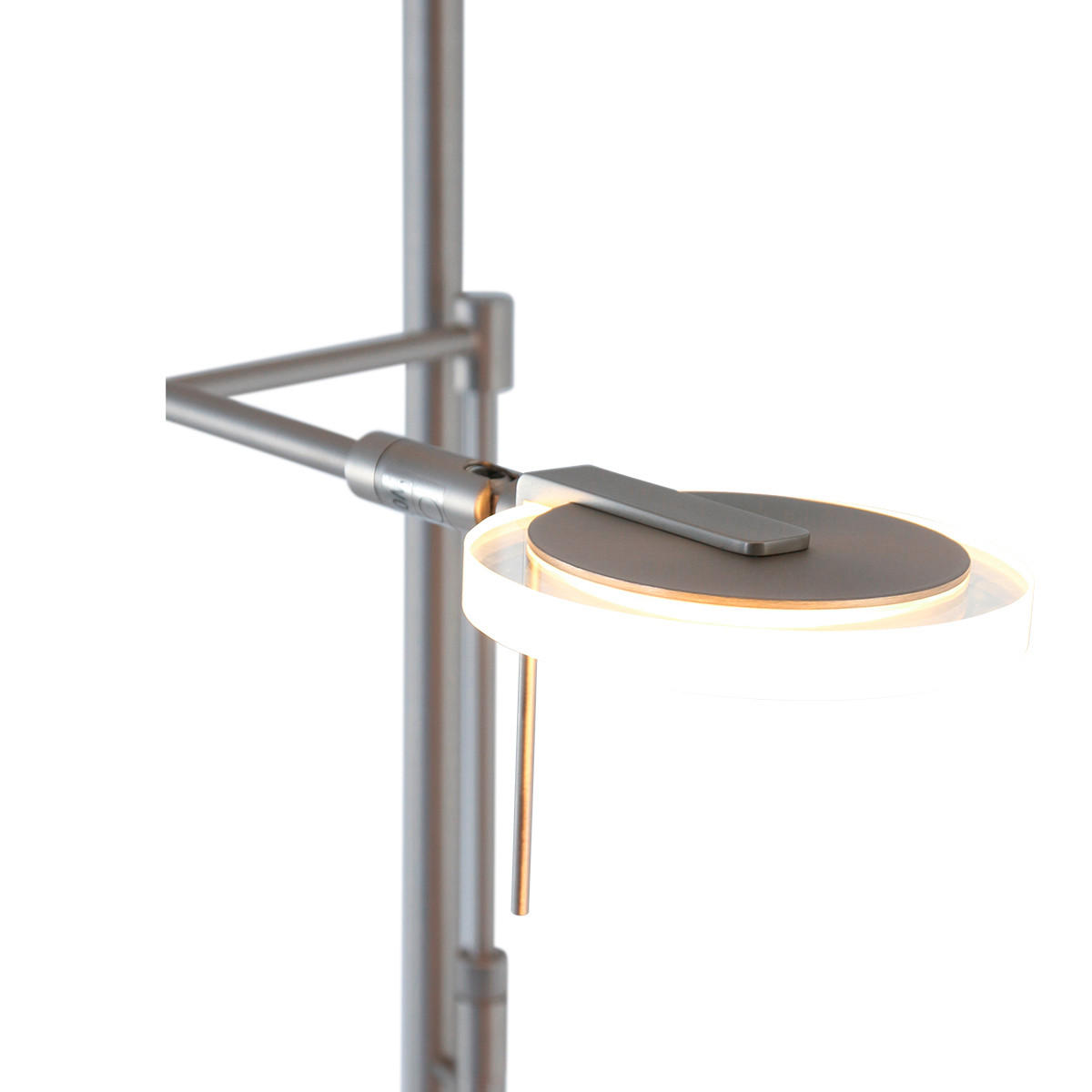 STEHLEUCHTE 58/27/185 cm    - Edelstahlfarben, Design, Glas/Metall (58/27/185cm)