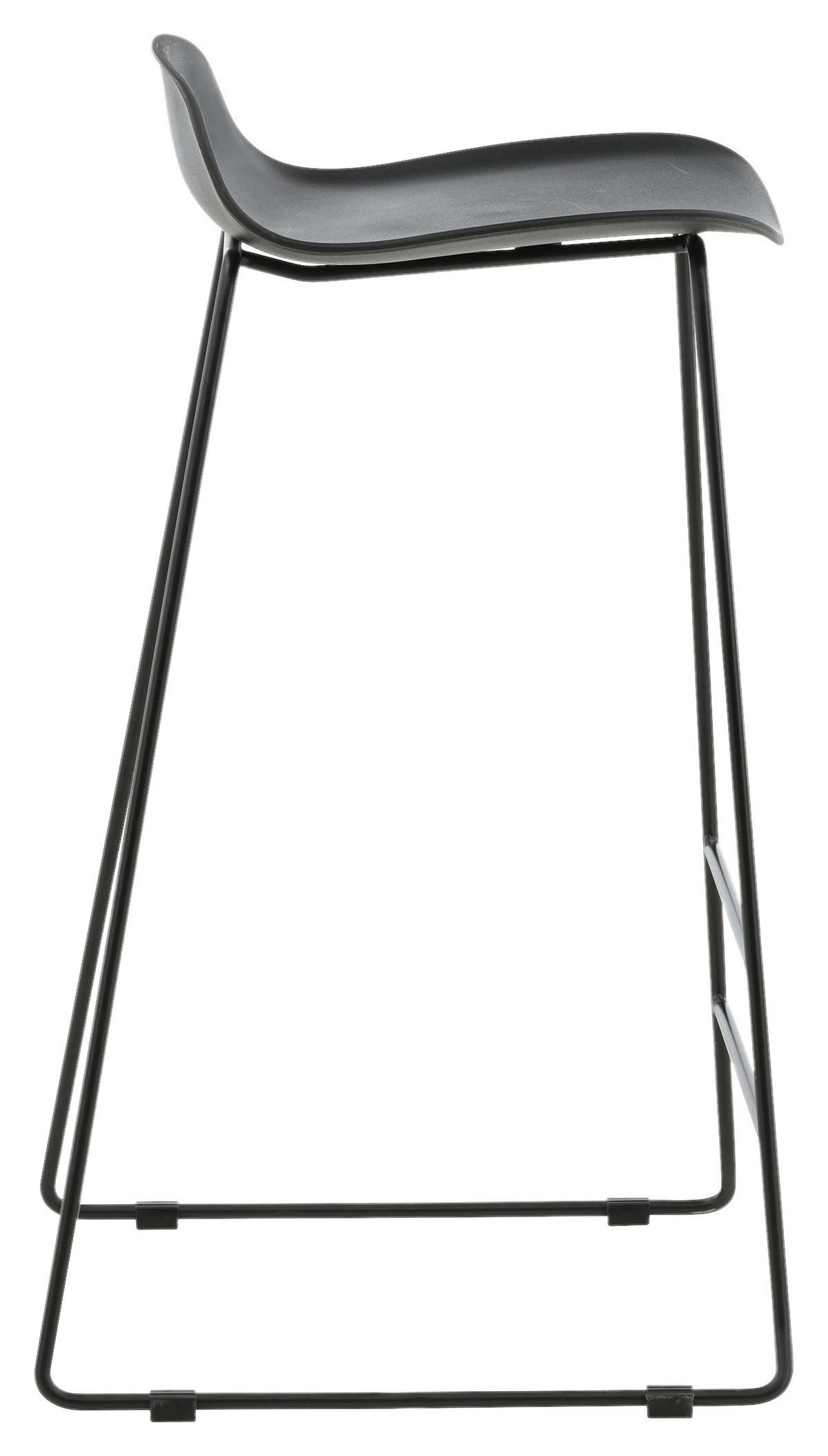 BARPALL SET i svart  - svart, Design, metall/plast (50/87/42cm) - Livetastic