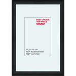 BILDERRAHMEN 11,5/16,5 cm  - Schwarz, Basics, Glas/Holzwerkstoff (11,5/16,5cm) - Boxxx