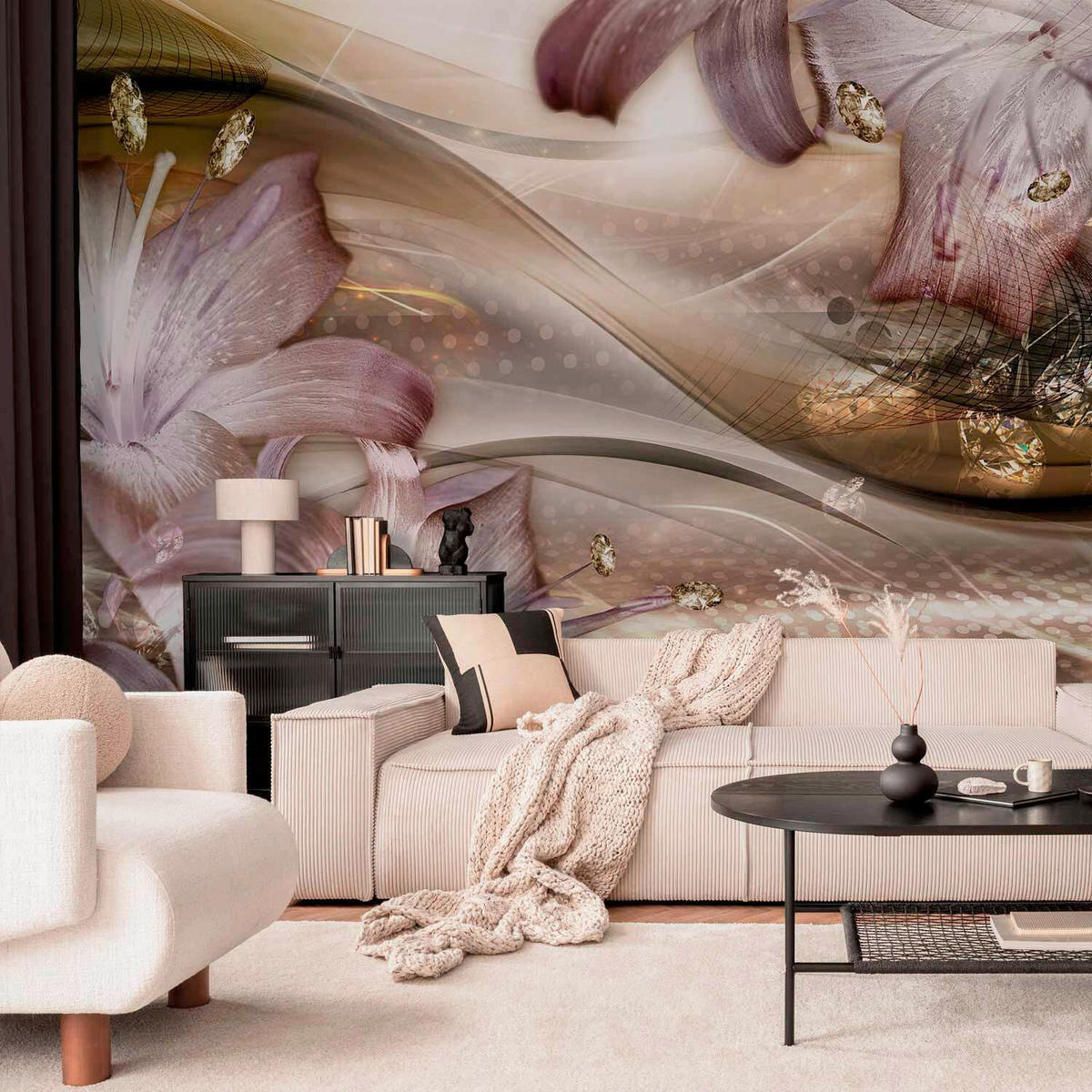 FOTOTAPETE  - Pink/Roségold, LIFESTYLE, Textil (400/280cm) - artgeist