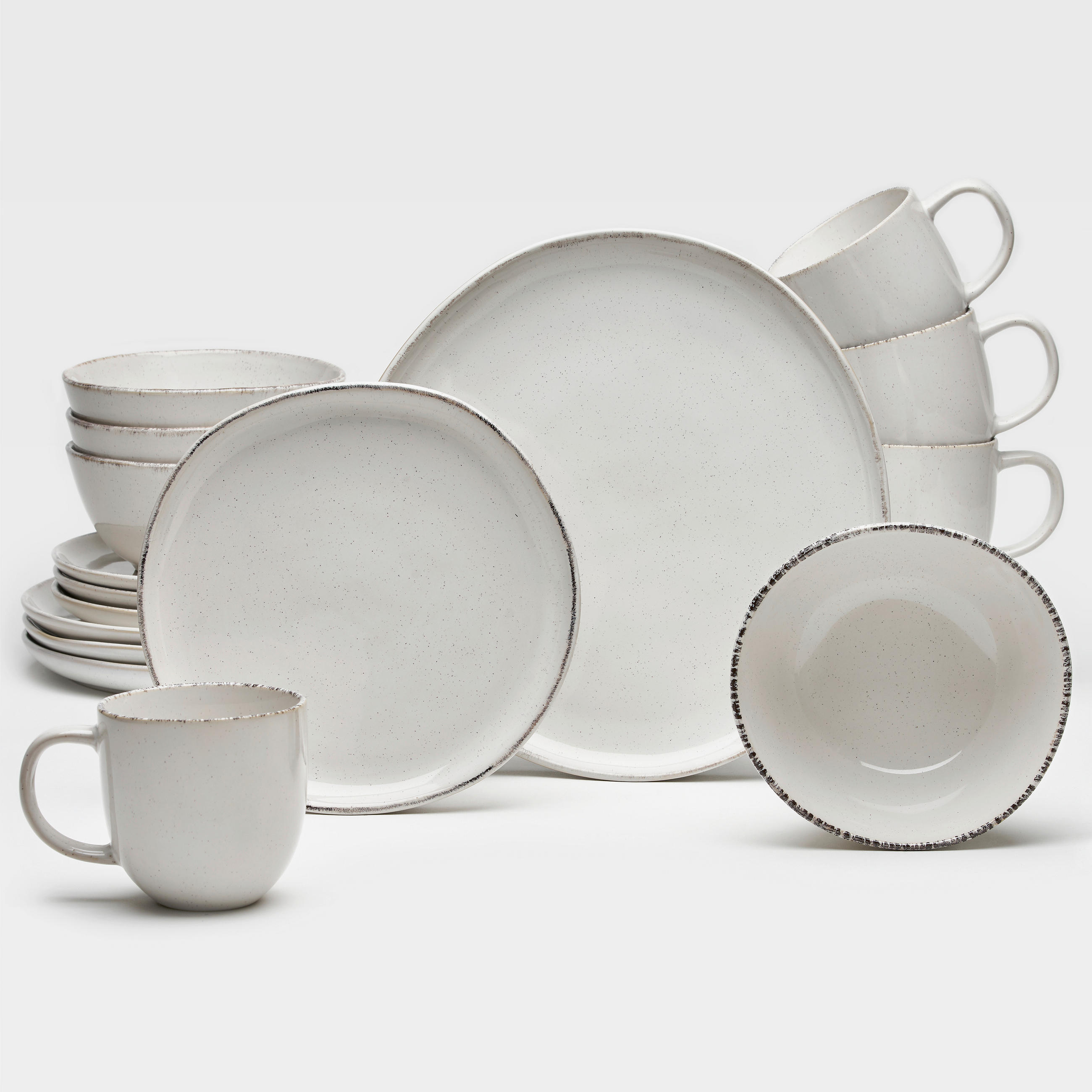 KOMBISERVICE Urban 16-teilig  - Beige, Basics, Keramik - Van Well