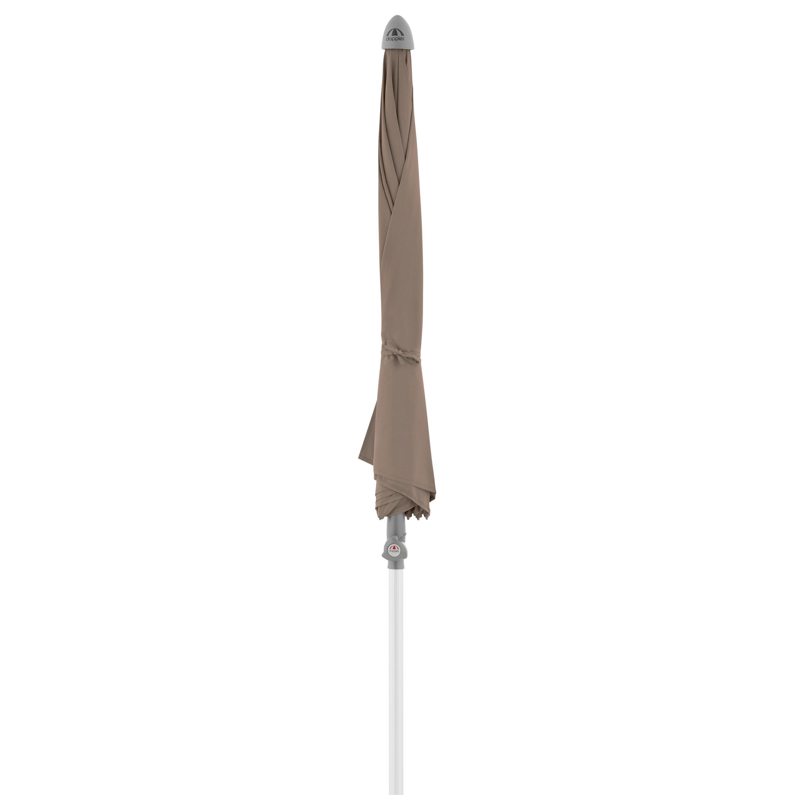 SONNENSCHIRM 200 cm Greige  - Greige/Silberfarben, KONVENTIONELL, Textil/Metall (200/200cm) - Doppler