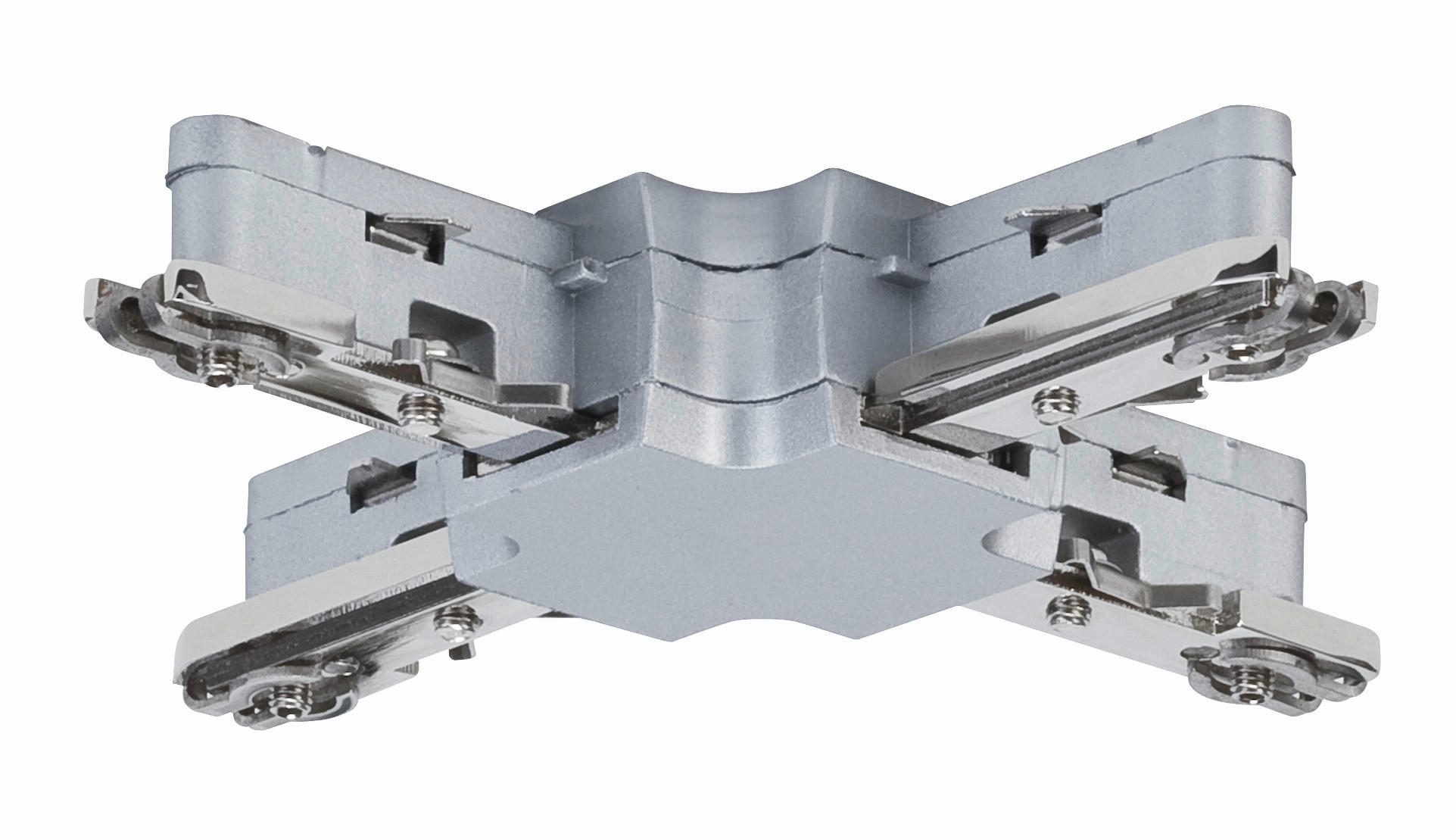 SCHIENENSYSTEM-VERBINDER URail 10,4/1,8/10,4 cm   - Chromfarben, Design, Metall (10,4/1,8/10,4cm) - Paulmann