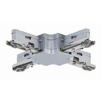 SCHIENENSYSTEM-VERBINDER URail 10,4/1,8/10,4 cm   - Chromfarben, Design, Metall (10,4/1,8/10,4cm) - Paulmann