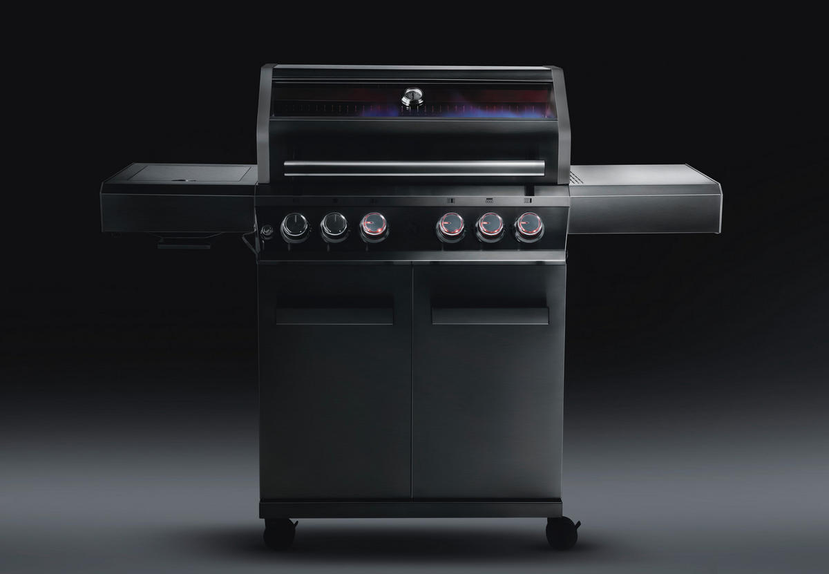 GASGRILL Edelstahlfarben BBQ  - Edelstahlfarben, Basics, Metall (80/87/62.5cm) - CHEF CUISINE