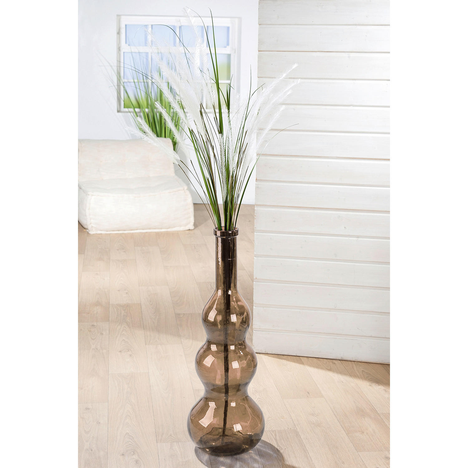 BODENVASE Belleros  - Hellbraun, LIFESTYLE, Glas (26,5/75cm)