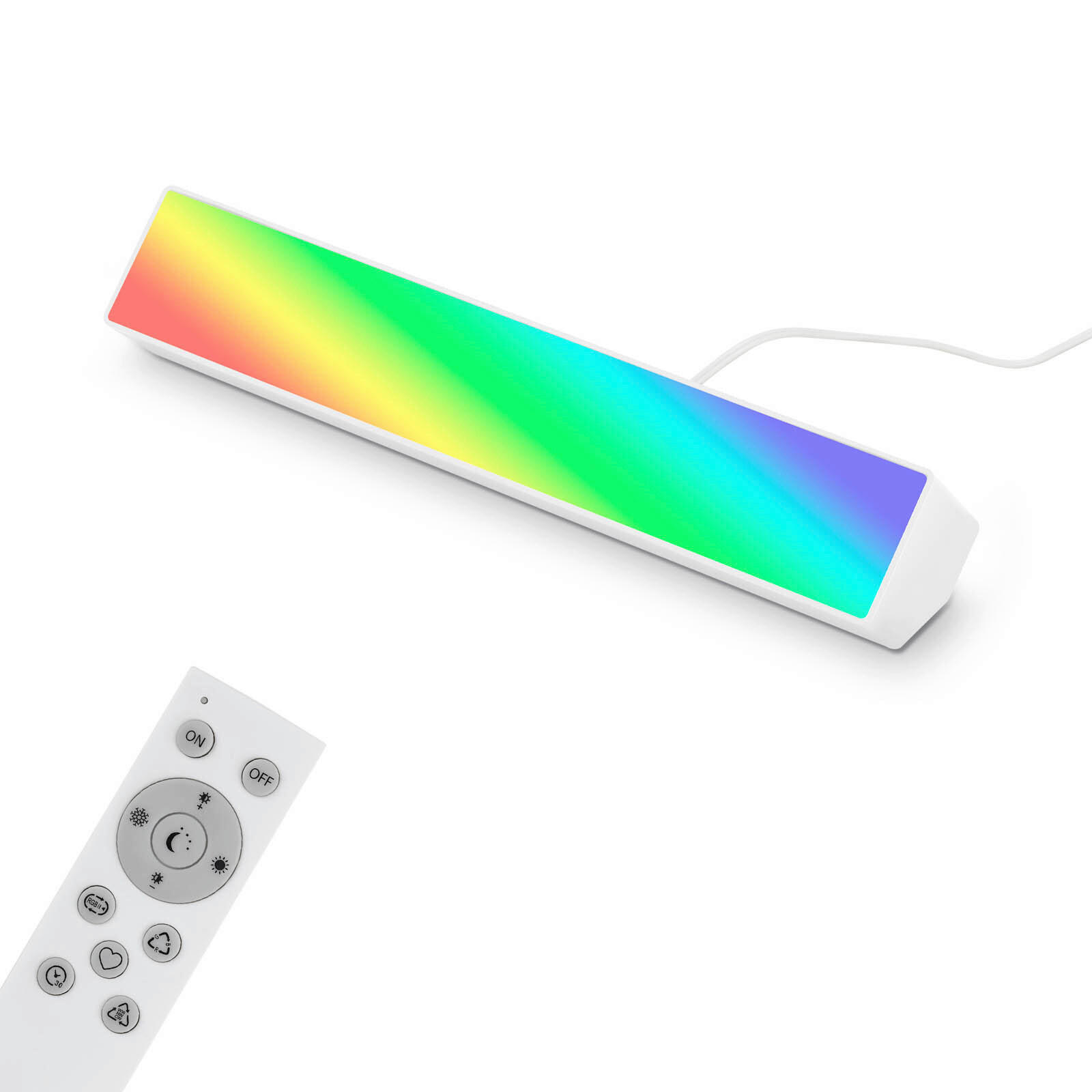 LED SVJETILJKA STOLNA  - bijela, Design, plastika (25,5/4,5/5,1cm)