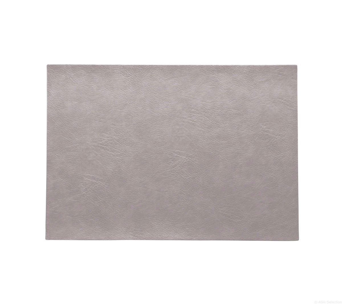 TISCHSET Vegan Leather Kunststoff Silberfarben, Hellgrau 46/33 cm  - Silberfarben/Hellgrau, Design, Kunststoff (46/33cm) - ASA