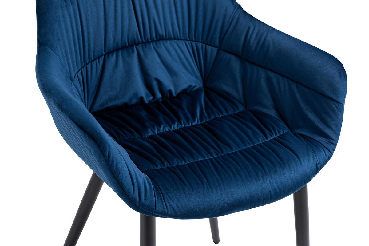 TISCHGRUPPE Blau, Naturfarben  - Blau/Naturfarben, MODERN, Holz/Textil (160/85/76,5cm) - Livetastic