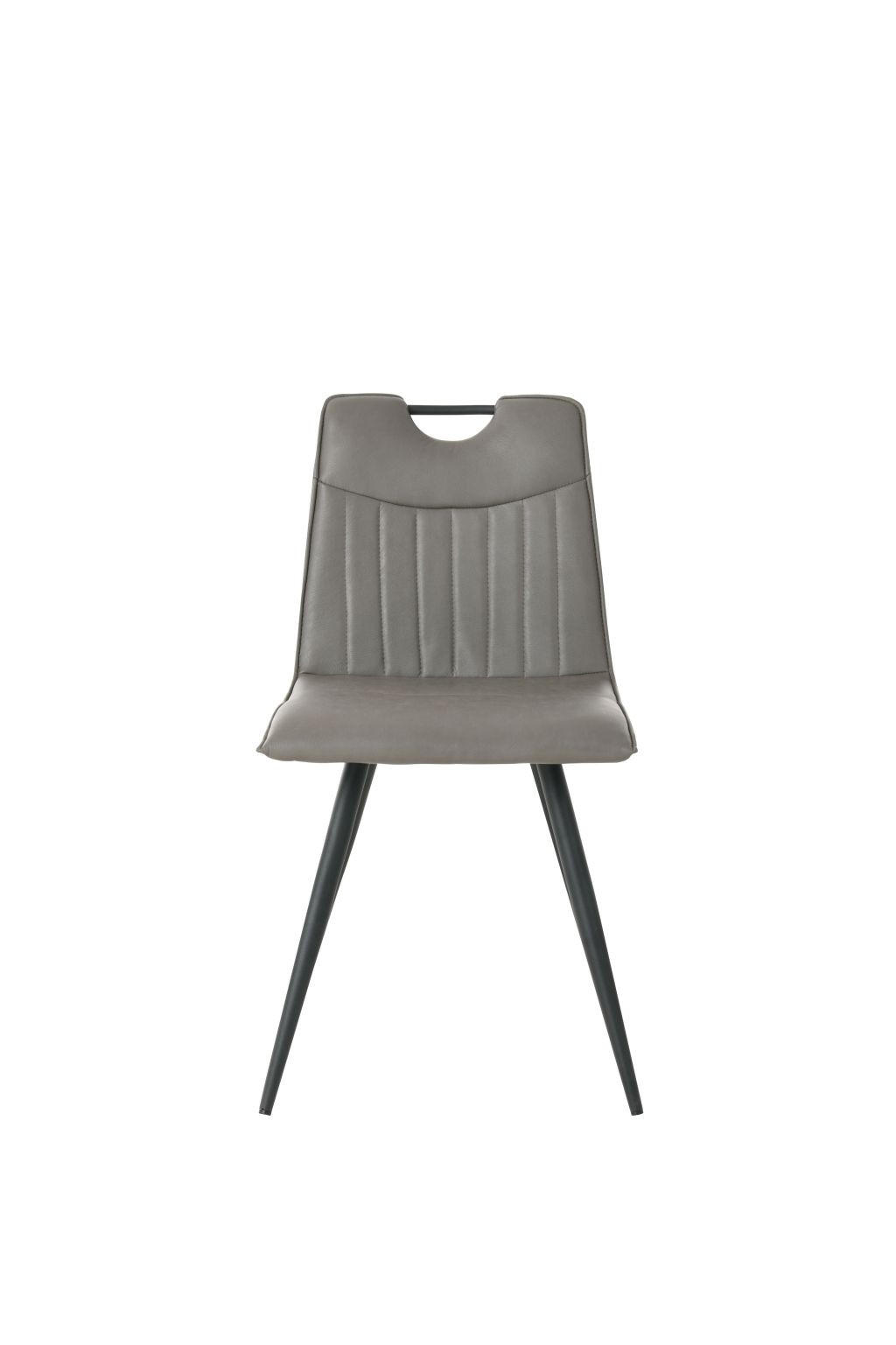 STOLICA  smeđa  drvo, metal, tekstil      - smeđa/crna, drvo/metal (46/88/53cm)