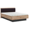 BETT 120/200 cm Schwarz, Dunkelgrau, Eiche Artisan  - Dunkelgrau/Schwarz, Design (120/200cm) - Carryhome