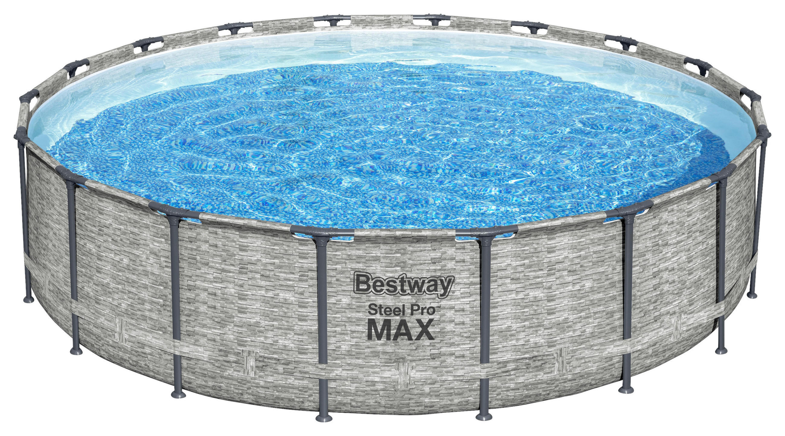 Bestway Stahlwandpool Rund Steven mit Pumpe ⌀ 549 cm