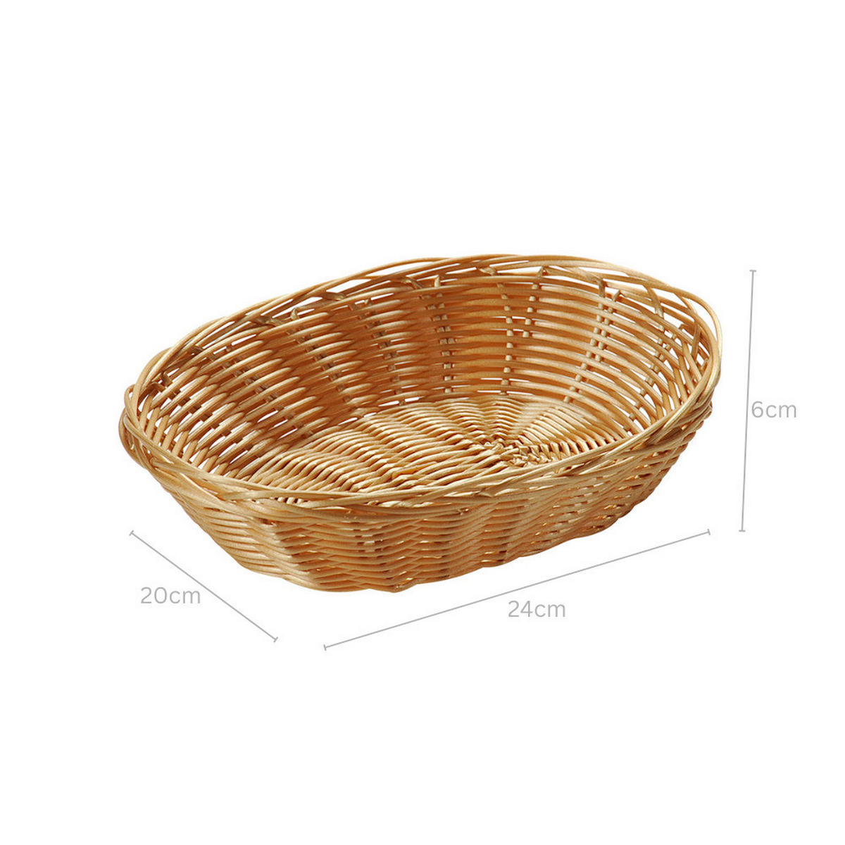 BROTKORB 10ER PACK   - Braun, Basics, Kunststoff (24/6/20cm) - Kesper