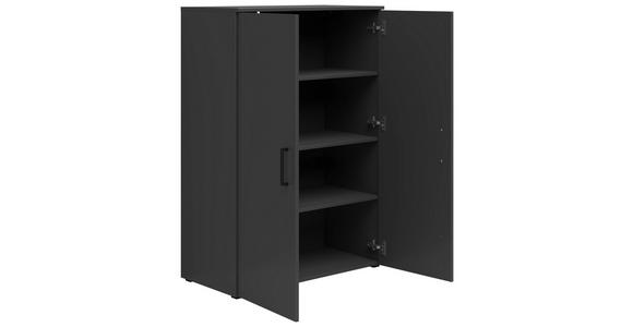 KOMMODE 80/115/40 cm in Graphitfarben - Anthrazit/Schwarz, MODERN, Holzwerkstoff/Kunststoff (80/115/40cm) - Carryhome