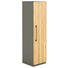 AKTENSCHRANK Eiche massiv Anthrazit, Eichefarben - Eichefarben/Anthrazit, Design, Holz/Holzwerkstoff (40/148,5/41,9cm) - MODERANO