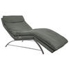 RELAXLIEGE in Echtleder Anthrazit  - Anthrazit/Alufarben, Basics, Leder (95/91/170cm) - Chilliano