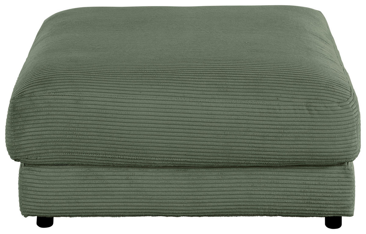 HOCKER in Textil Grün  - Schwarz/Grün, Design, Kunststoff/Textil (100/86/100cm) - Pure Home Lifestyle