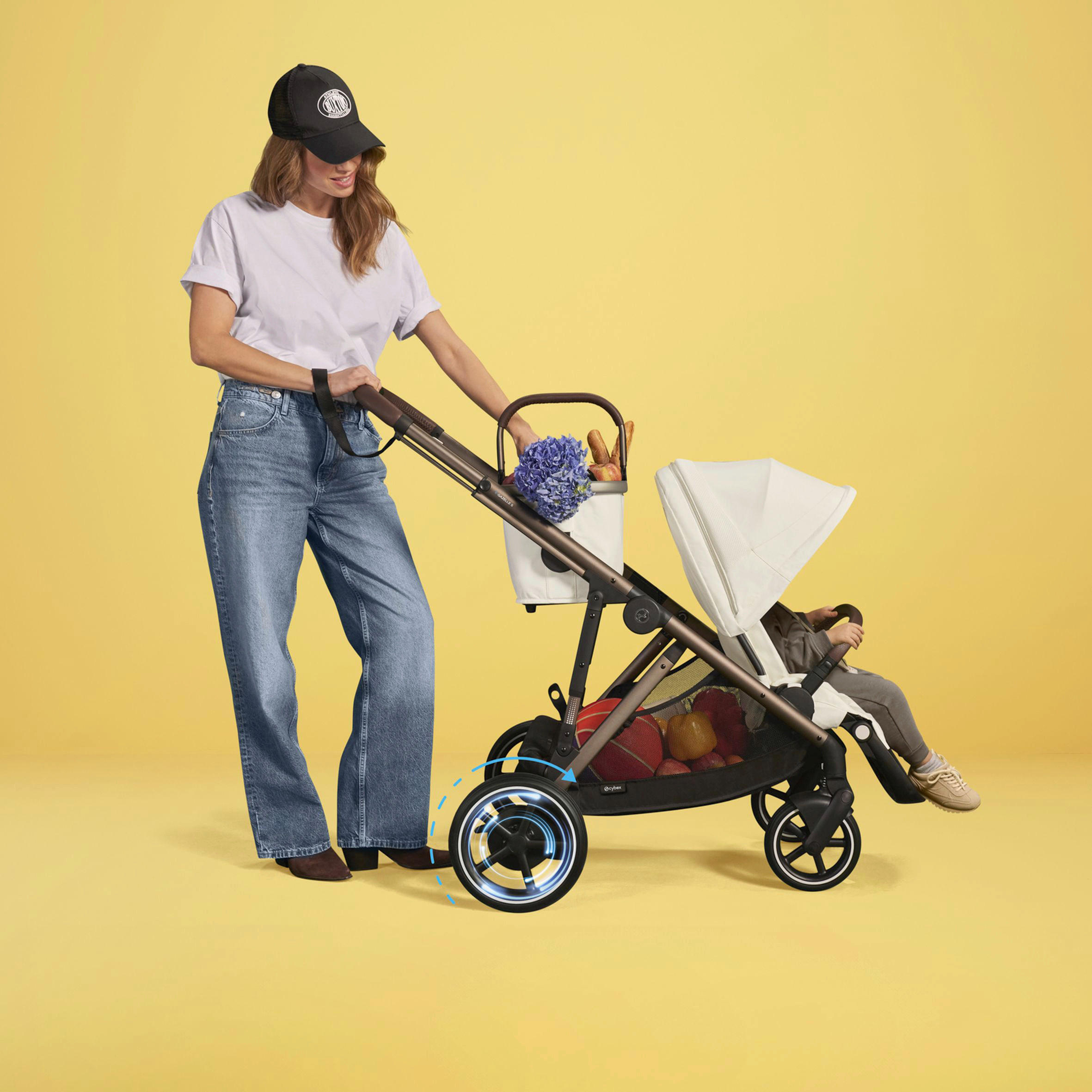 KINDERWAGEN  E-GAZELLE S  Seashell Beige  - Taupe, Design, Kunststoff/Metall (94.5/66/100cm) - cybex GOLD