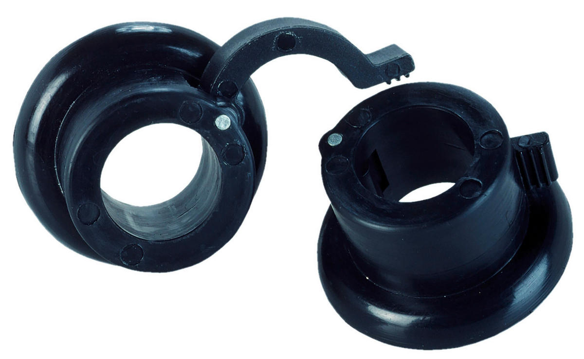 HANTELVERSCHLUSS  - Schwarz, KONVENTIONELL, Kunststoff (7,1/7,1/3,9cm)
