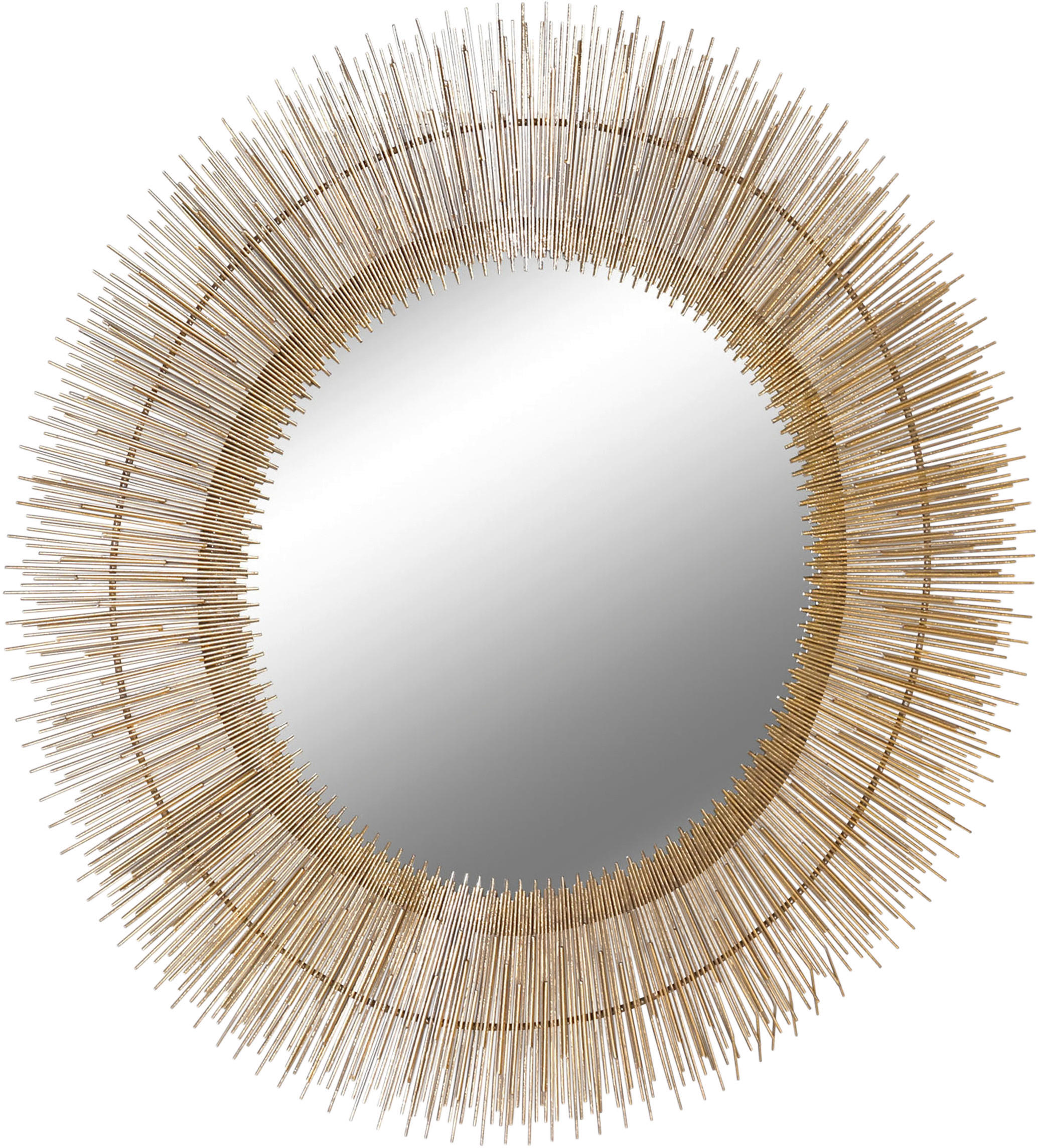 WANDSPIEGEL   92/3 cm  in  - Goldfarben, MODERN, Glas/Metall (92/3cm)