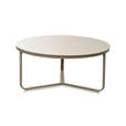 COUCHTISCH 80/80/35 cm rund Creme  - Creme, Design, Glas/Metall (80/80/35cm) - Xora