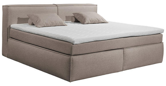 FAMILIENBOXSPRINGBETT - Taupe/Schwarz, LIFESTYLE, Kunststoff/Textil (240/200cm) - Esposa