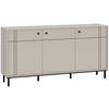 SIDEBOARD  in 160,2/81,8/37 cm  - Kaschmir/Schwarz, MODERN, Holzwerkstoff/Kunststoff (160,2/81,8/37cm) - Carryhome