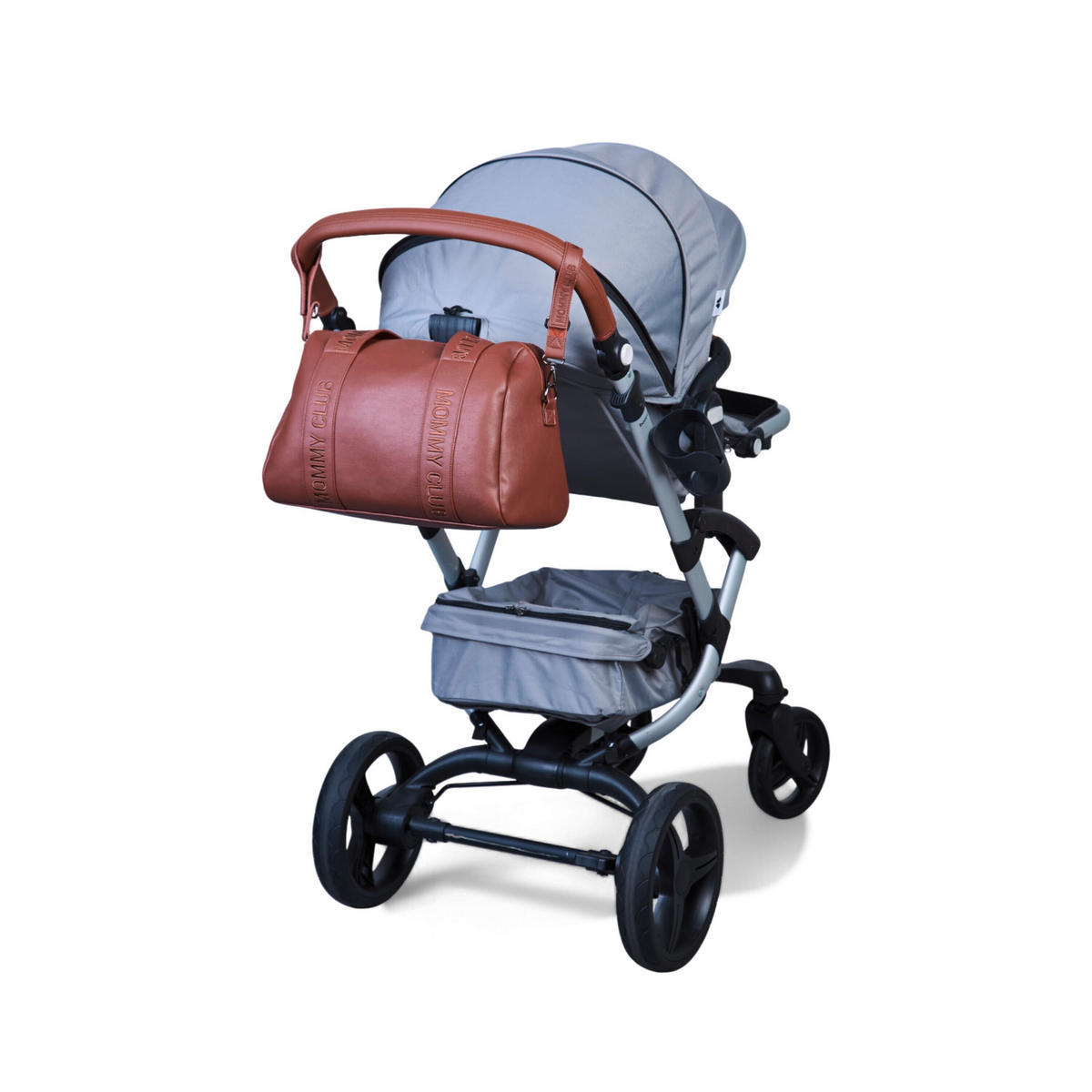 WICKELTASCHE Mommy Club  - Dunkelbraun, Basics, Textil (38/21/27cm) - Childhome