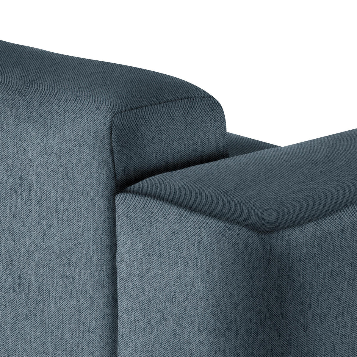 ECKSOFA Anthrazit Webstoff Rücken echt  - Anthrazit/Schwarz, Design, Kunststoff/Textil (290/171cm) - home24