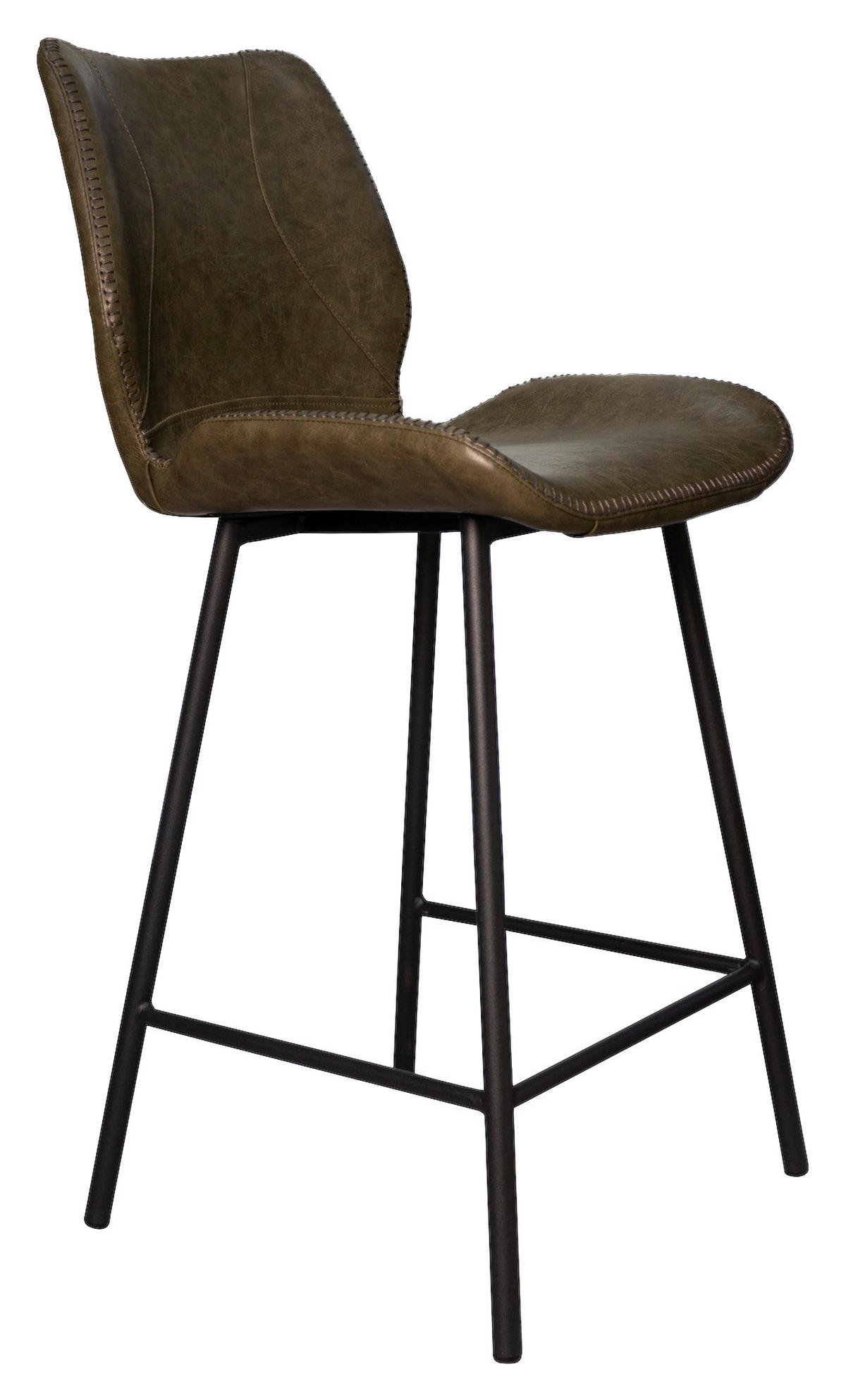 BARHOCKER-SET in Grün  - Schwarz/Grün, KONVENTIONELL, Kunststoff/Textil (47/99/55cm) - MID.YOU