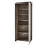 GARDEROBENSCHRANK 77/202/38 cm - Chromfarben/Weiß, LIFESTYLE, Glas/Holzwerkstoff (77/202/38cm) - Hom`in GARDEROBENSCHRANK 77/202/38 cm - Chromfarben/Weiß, LIFESTYLE, Glas/Holzwerkstoff (77/202/38cm) - Hom`in