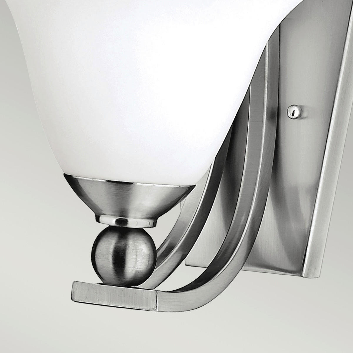 WANDLEUCHTE - Nickelfarben, Basics, Glas/Metall (19.7/21.6/22.2cm) - Elstead Lighting