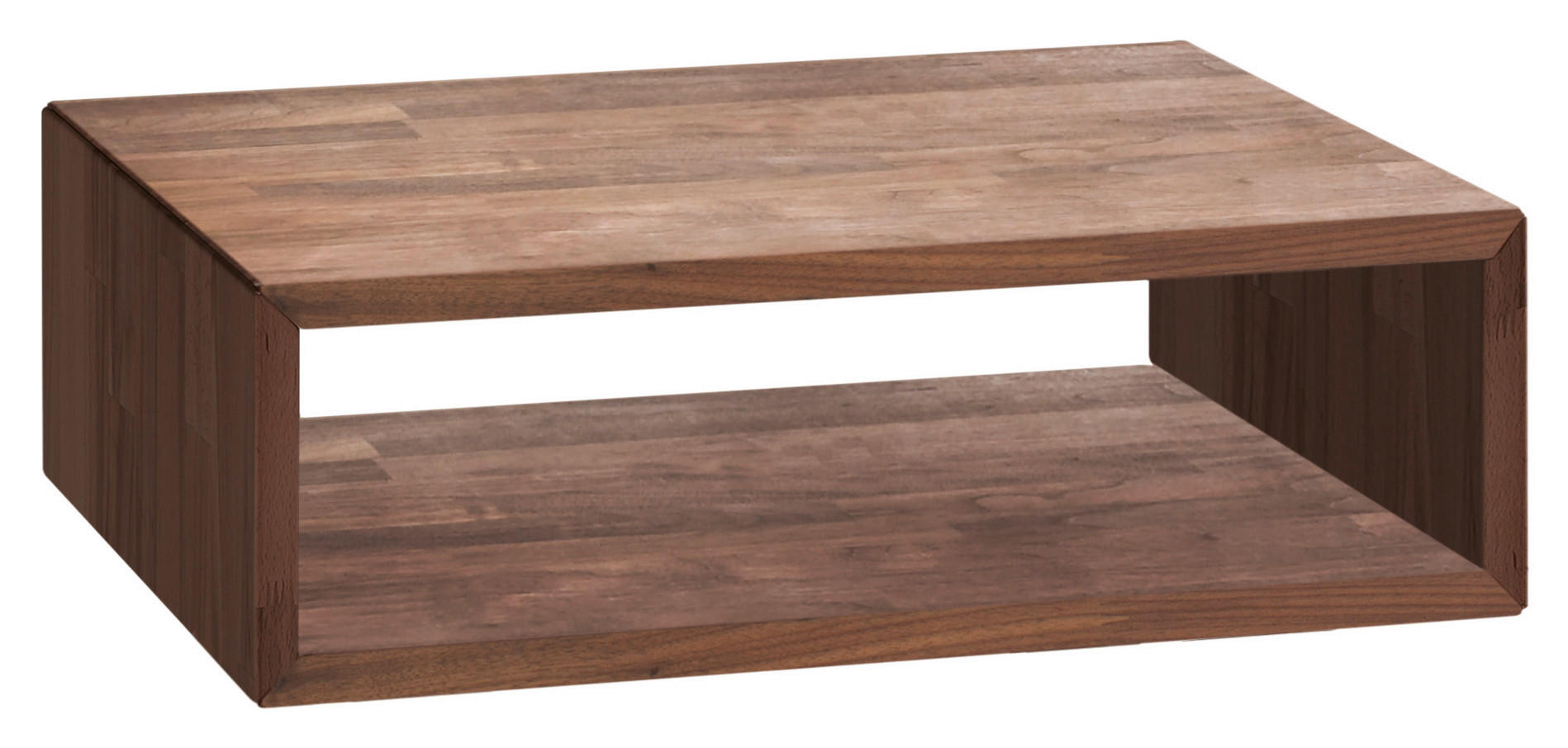 NACHTTISCH 50/16/41 cm Nussbaum massiv  - Nussbaumfarben, Natur, Holz (50/16/41cm) - Hasena