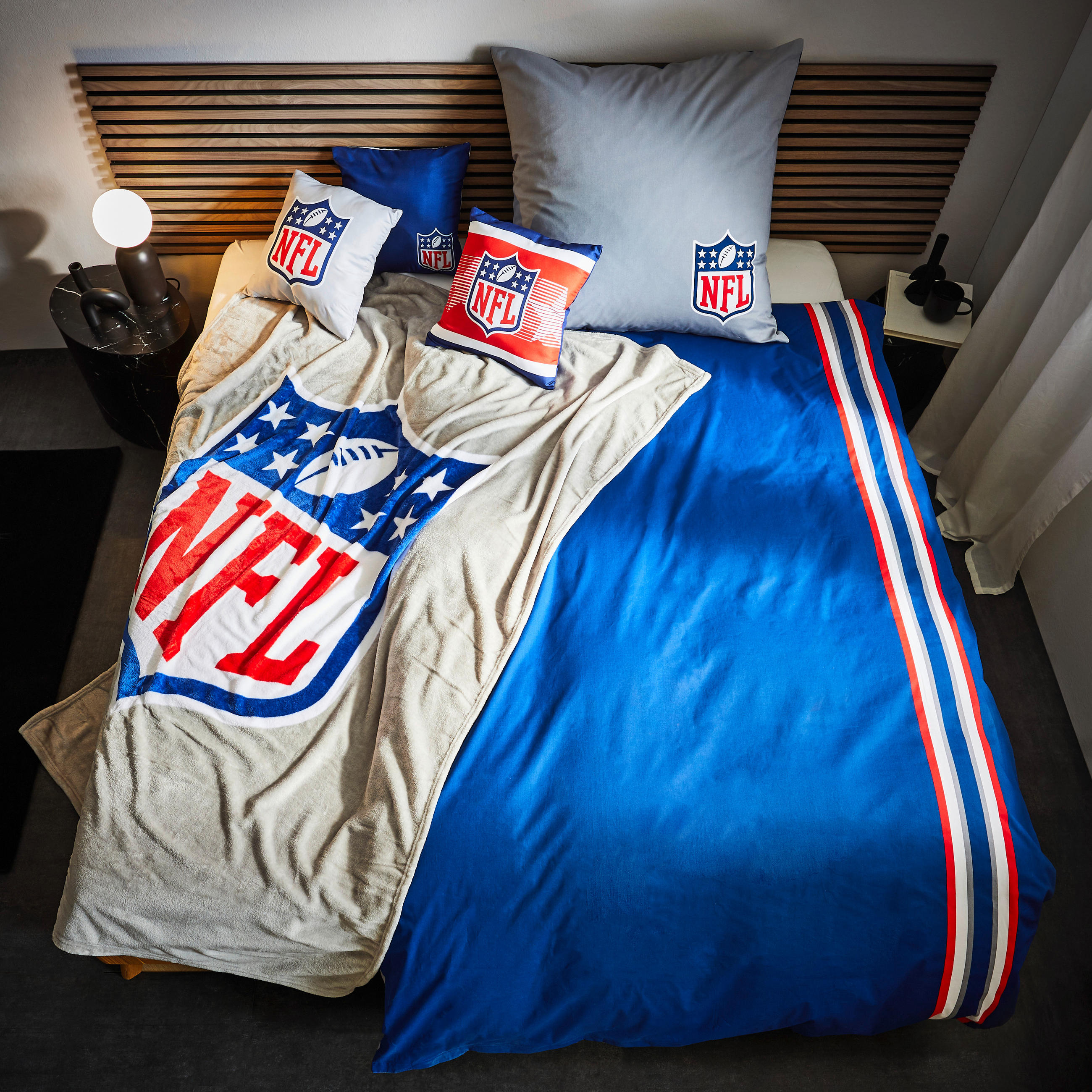 DECKE NFL 150/200 cm - Blau/Multicolor, Trend, Textil (150/200cm) - Herding