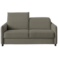SCHLAFSOFA in Cord, Velours Graubraun  - Graubraun/Schwarz, KONVENTIONELL, Textil/Metall (188/84-105/100cm) - Bali
