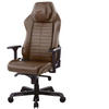 GAMER SZÉK  bőrhatású textil barna, fekete  - barna/fekete, Lifestyle, textil/fém (78/127-136/78cm) - Dxracer