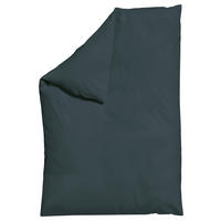 BETTDECKENBEZUG KNITTED JERSEY Jersey 135-140/200 cm  - Dunkelgrau, Basics, Textil (135-140/200cm) - Schlafgut
