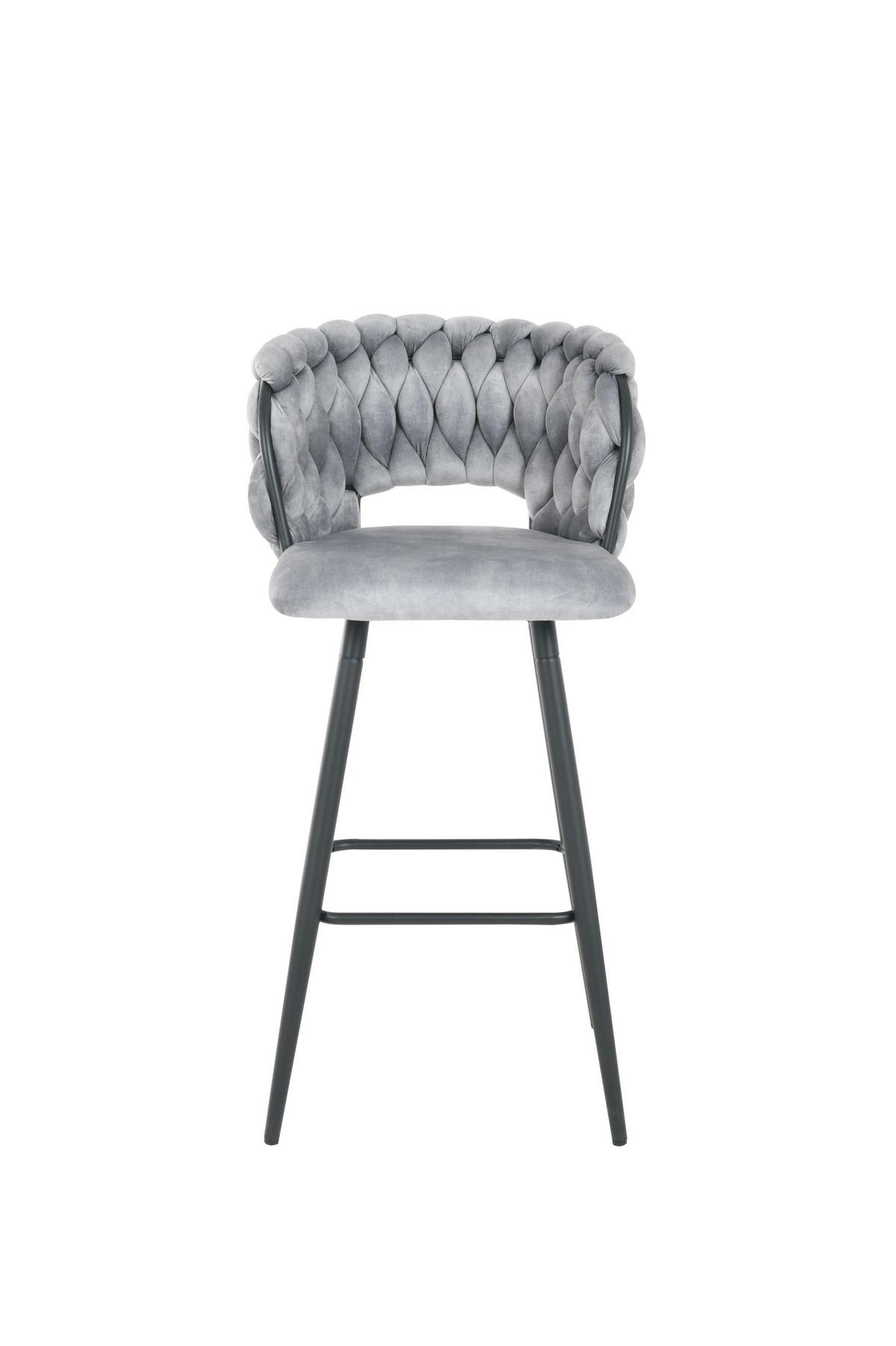 BARSKA STOLICA  siva  drvo, metal, tekstil      - siva/crna, Moderno, drvo/metal (50/101/52cm)