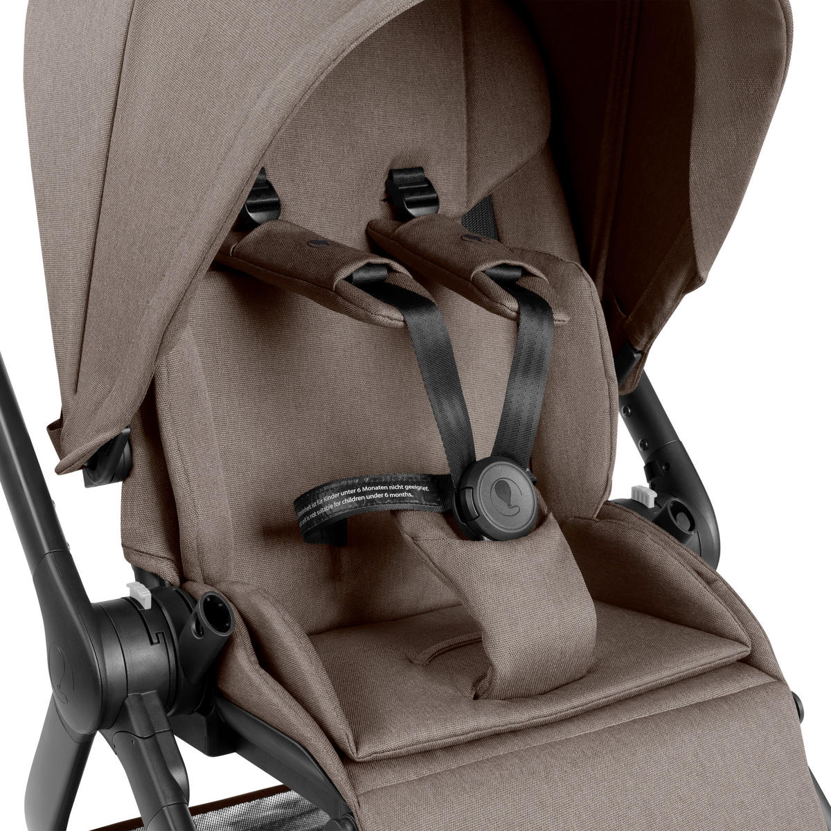 KINDERWAGENSET City Life 3in1 Set Calla  - Schwarz/Cappuccino, Basics, Textil/Metall (82/52/107.5cm) - ABC Design