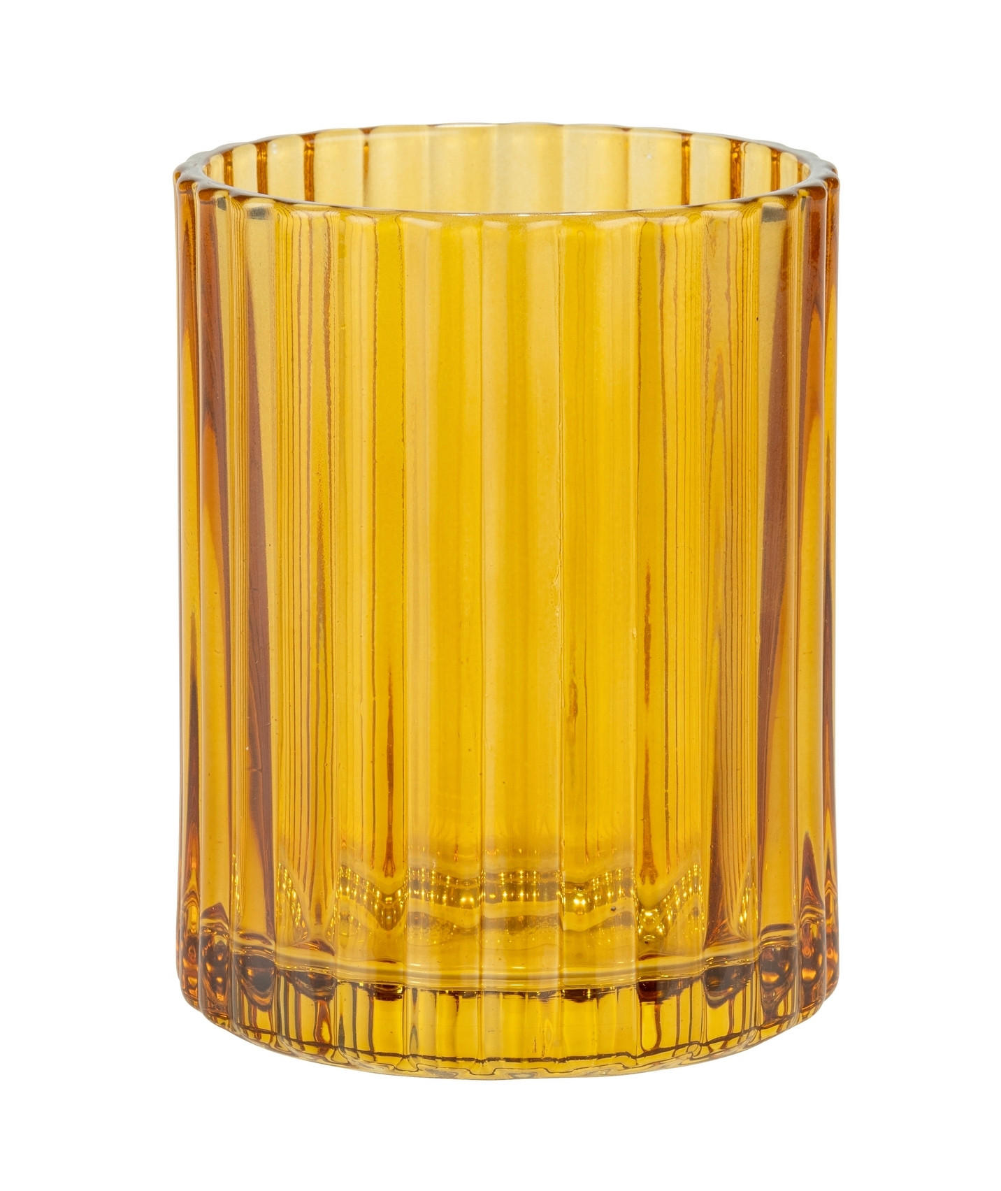 ZAHNPUTZBECHER Glas  - Braun, Basics, Glas (7,7/10/7,7cm) - Wenko